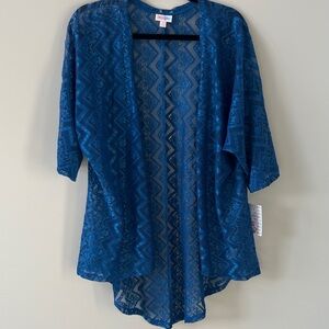 Blue Sheer Kimono Cardigan